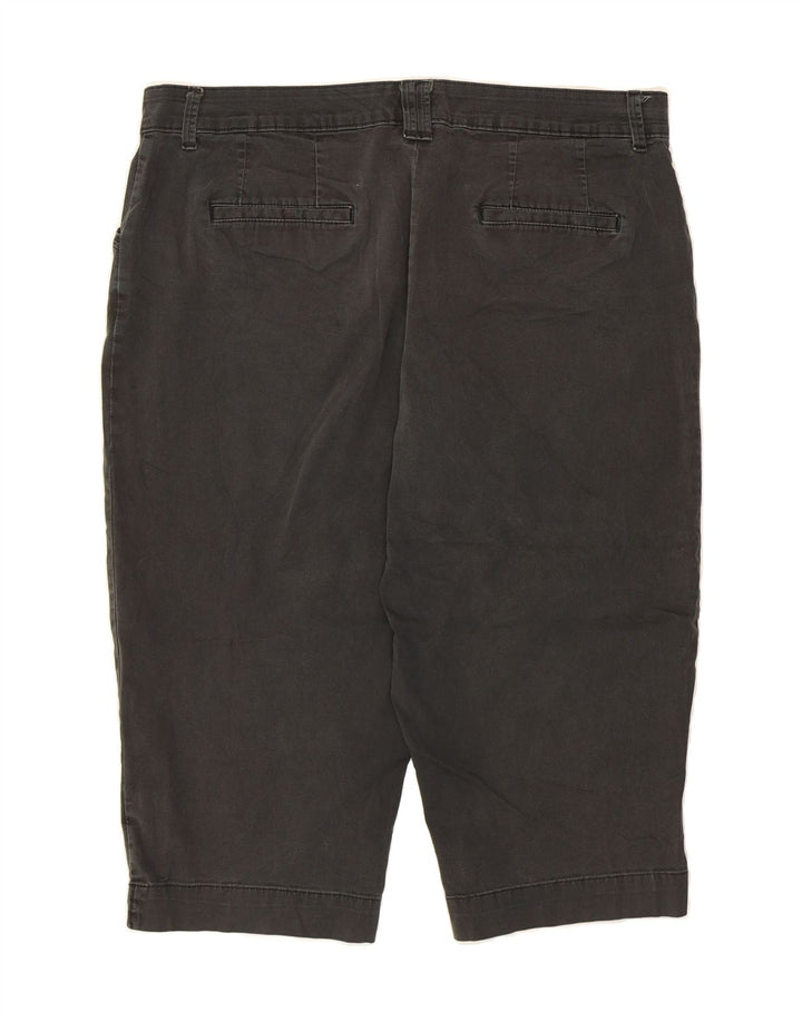 LEE Womens High Waist Bermuda Shorts US 16 2XL W38  Grey Cotton Vintage Lee and Second-Hand Lee from Messina Hembry 