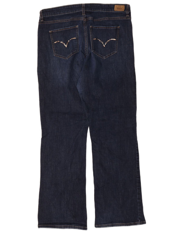 Calça jeans feminina Levi's 512 Perfectly Shaping Bootcut US 18 2XL W36 L31 Azul