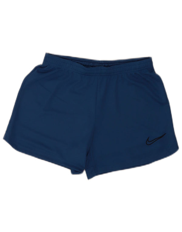 Shorts esportivo Nike Dri Fit feminino UK 14 grande azul