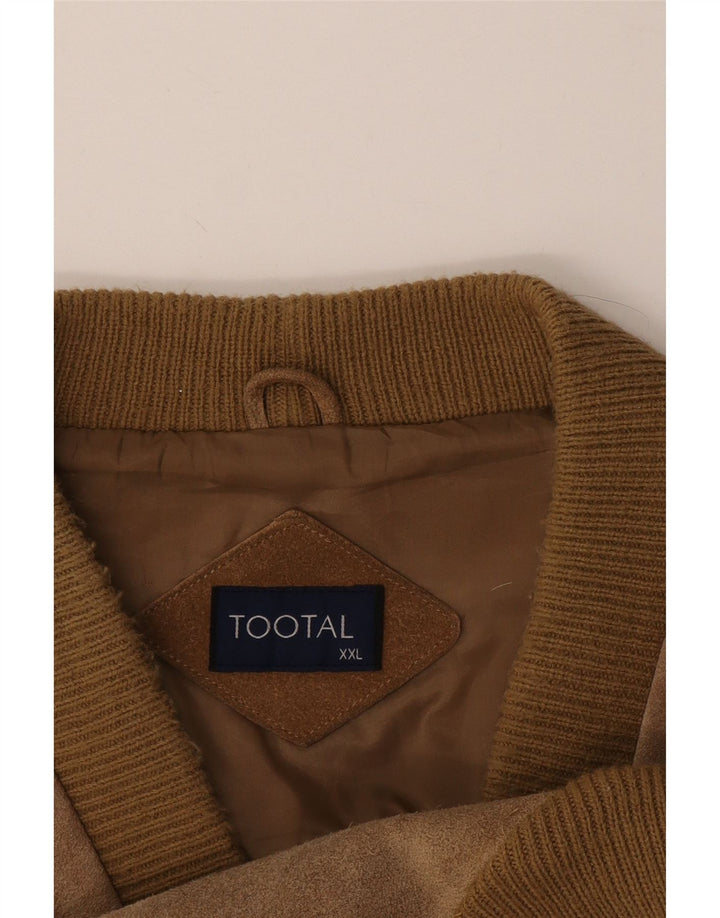 Suéter Cardigan Masculino Vintage 2XL Bege