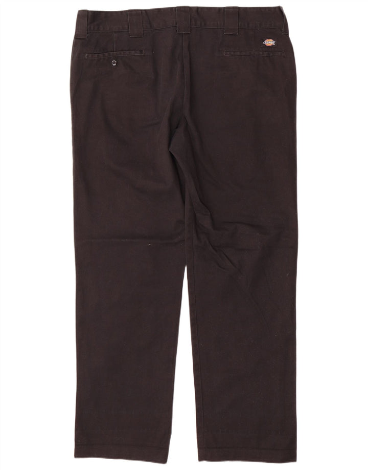 Calças Chino Masculinas Dickies Slim Straight W38 L32 Poliéster Preto