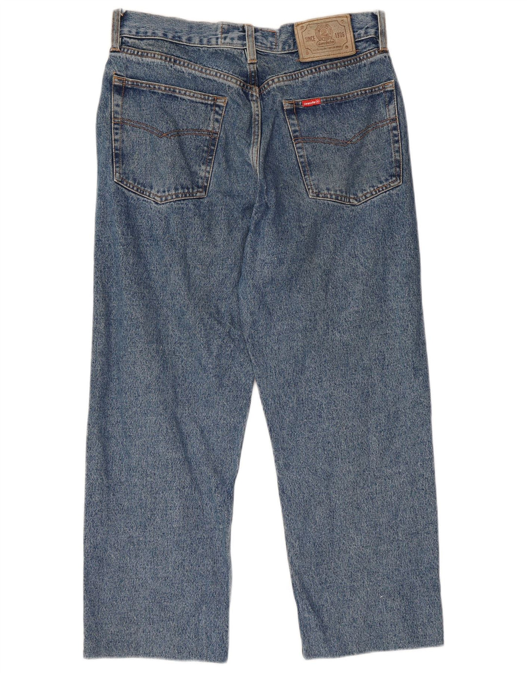 Invicta Masculino Cropped Straight Jeans W32 L24 Azul Algodão