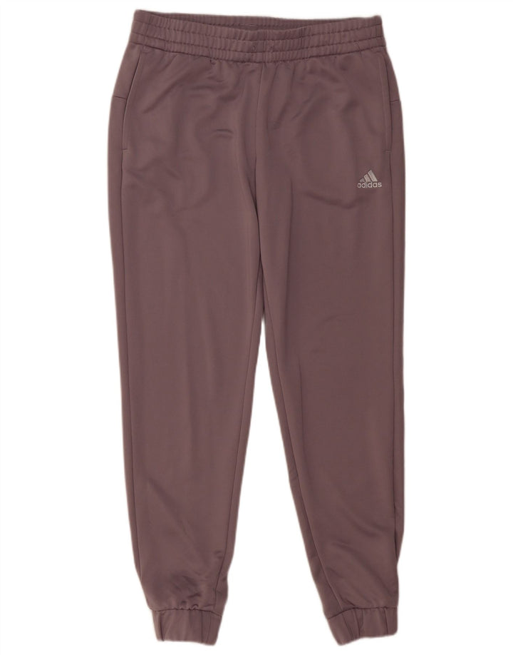 ADIDAS Calças de treino femininas Joggers UK 16/18 Grande Roxo Poliéster