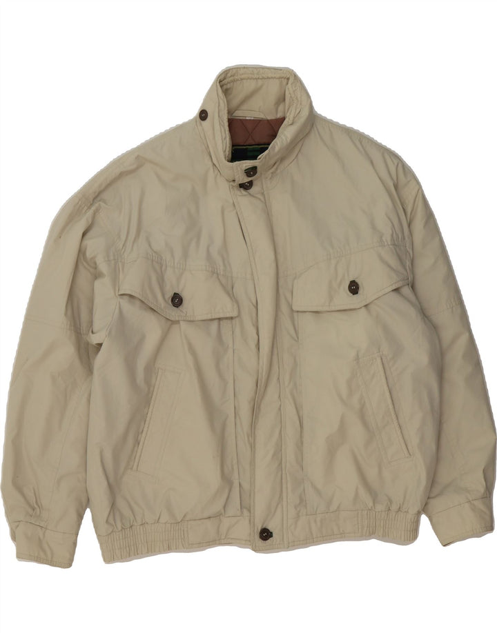 MAISON JACQUES Mens Bomber Jacket IT 50 Large Beige Vintage Maison Jacques and Second-Hand Maison Jacques from Messina Hembry 