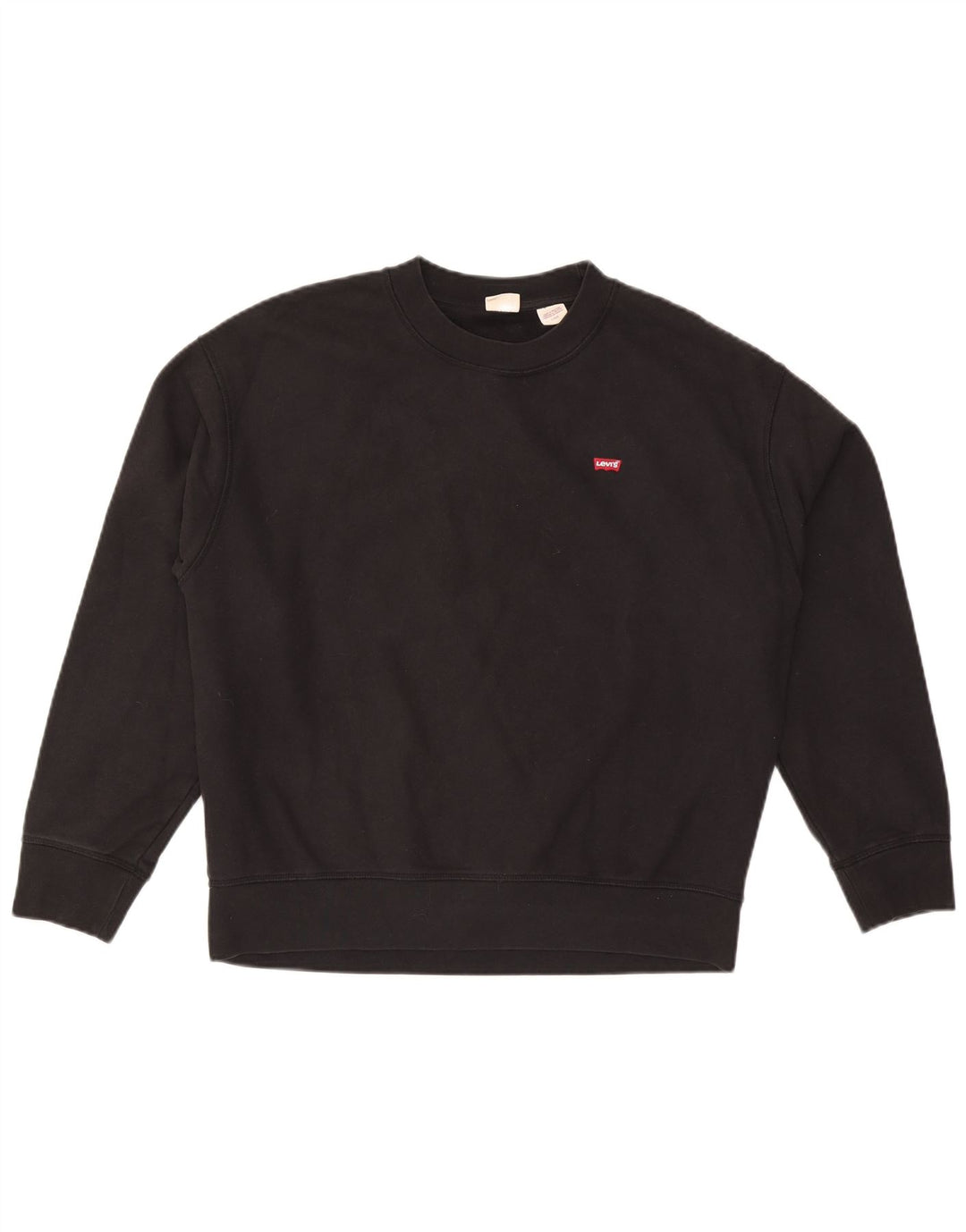Levi's Moletom Masculino Jumper Grande Algodão Preto