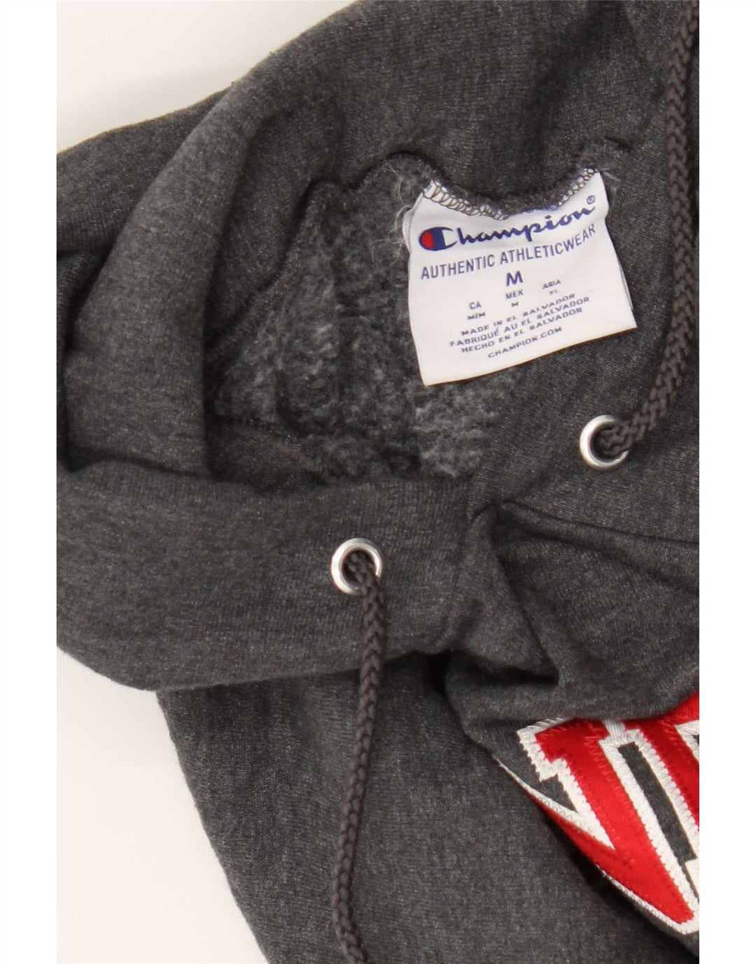 Jumper masculino com capuz gráfico Stanford da Champion, algodão cinza médio
