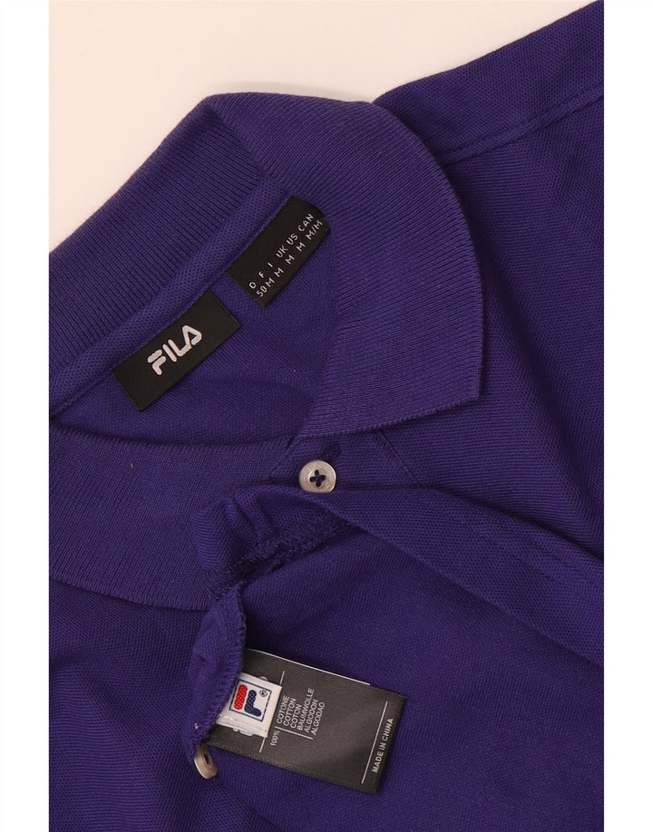 Camisa polo masculina Fila médio algodão roxo