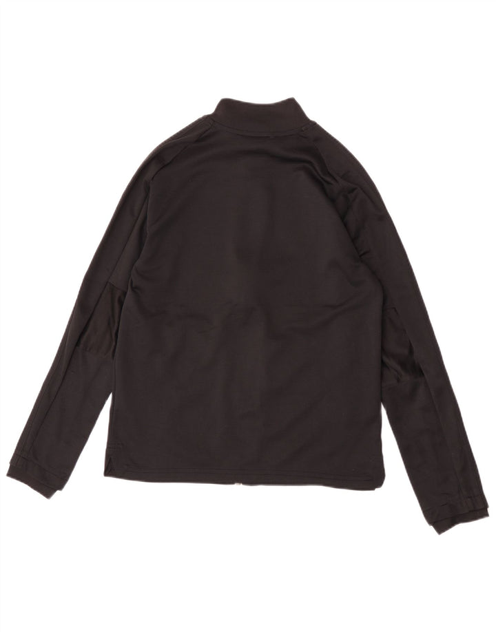 Casaco de treino Adidas Boys 11-12 anos preto poliéster