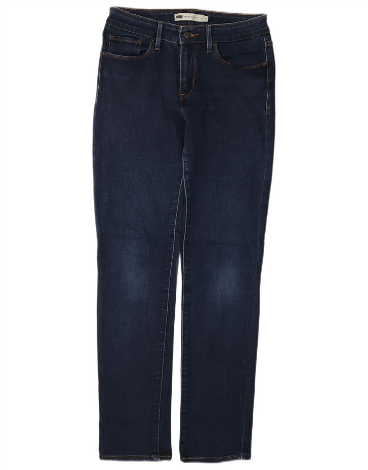 Calça jeans skinny feminina de cintura média LEVI'S US 6 médio W28 L32 algodão azul marinho