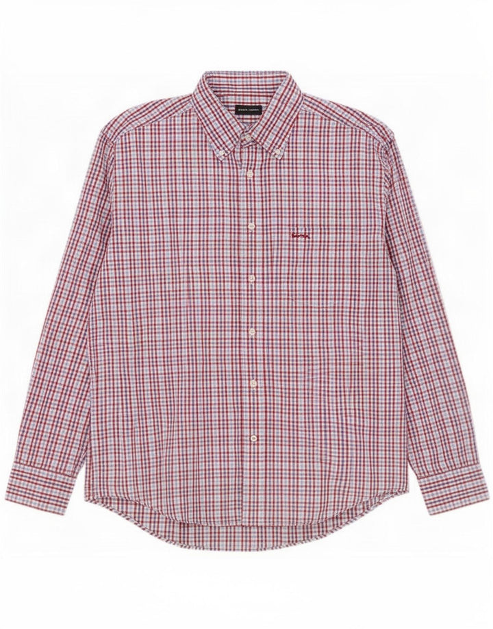 Camisa masculina Pierre Cardin XL algodão guingão multicolorido