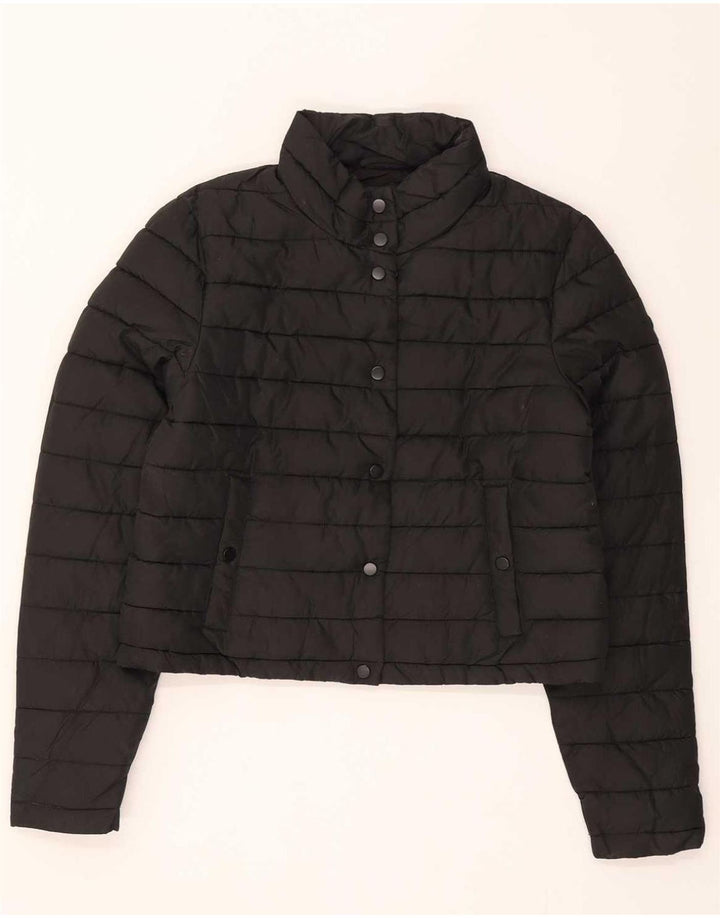 Jaqueta acolchoada feminina Superdry Reino Unido 8 poliéster preto pequeno