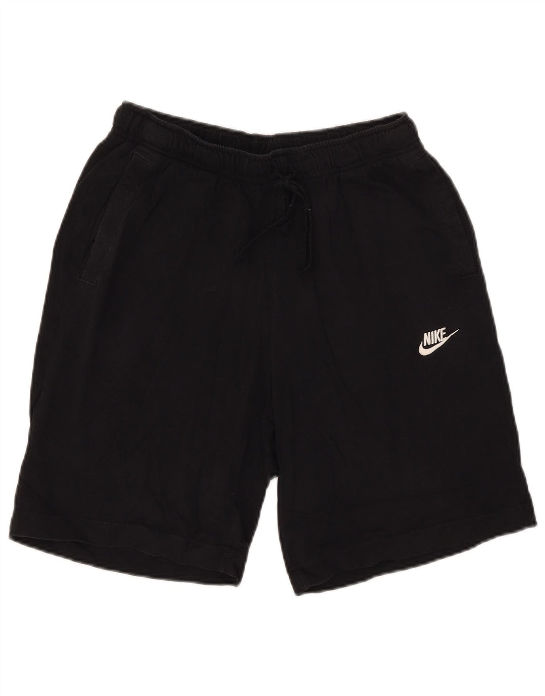 Shorts esportivos masculinos Nike grandes de algodão preto