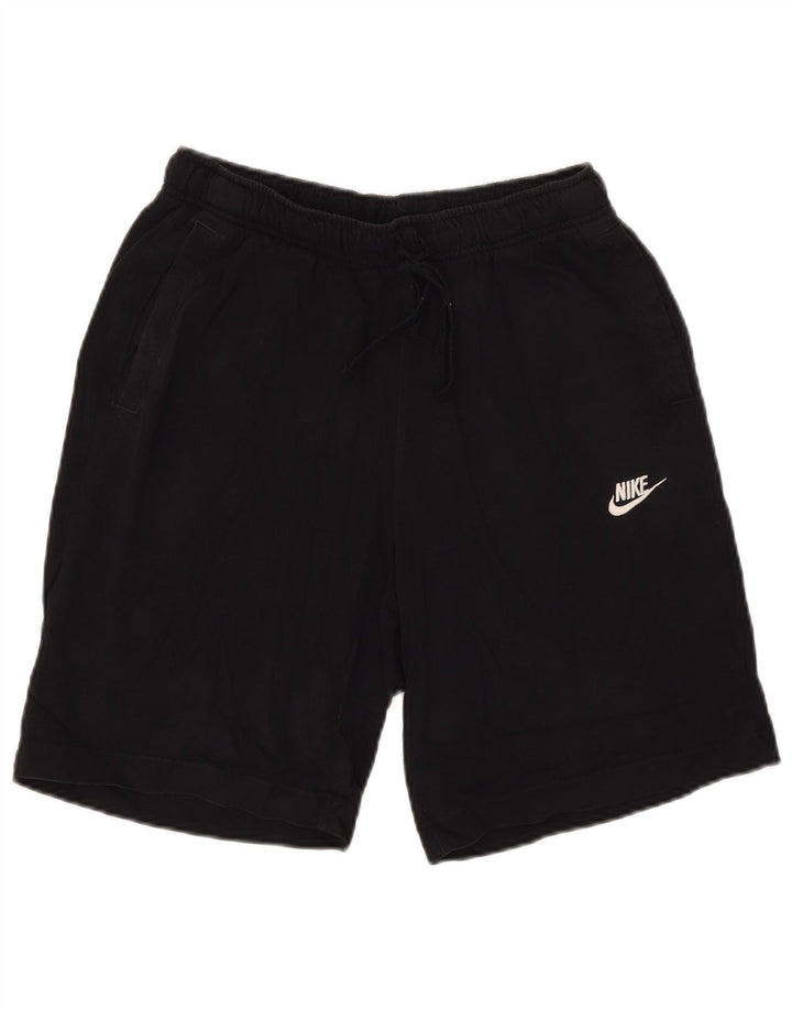 Shorts esportivos masculinos Nike grandes de algodão preto