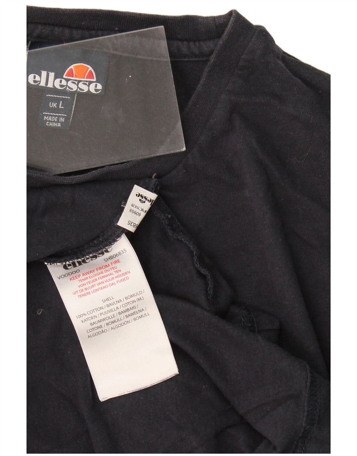 Camiseta masculina ELLESSE grande algodão azul marinho