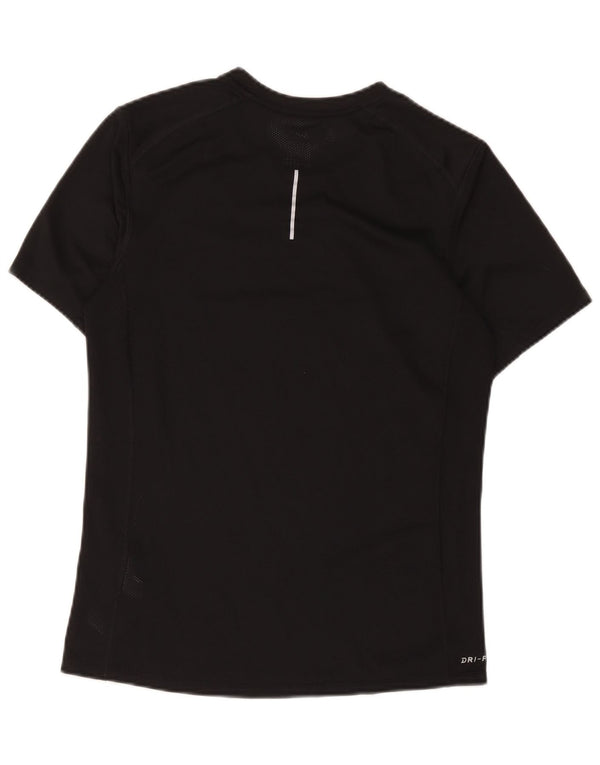Camiseta masculina Nike Top pequena esportiva preta de poliéster