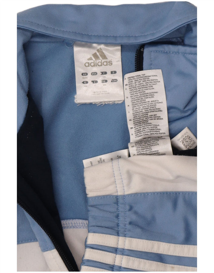 Adidas Mens Tracksuit Top Jacket UK 42/44 Grande Azul Colorblock Poliéster