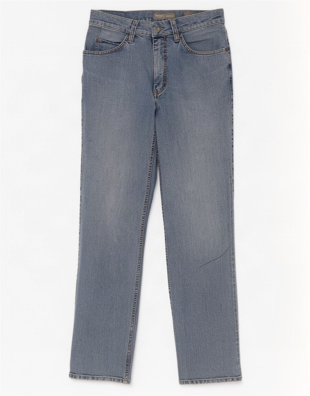 Mustang Mens Tramper Straight Jeans W33 L32 Azul Algodão