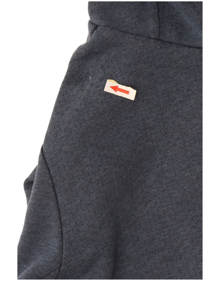 Nike Mens Hoodie Jumper Médio Azul Marinho Algodão
