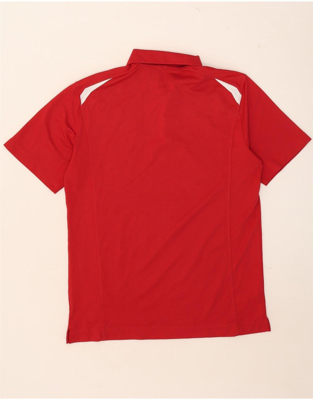 Camisa polo masculina Nike Dri Fit médio vermelho colorblock poliéster