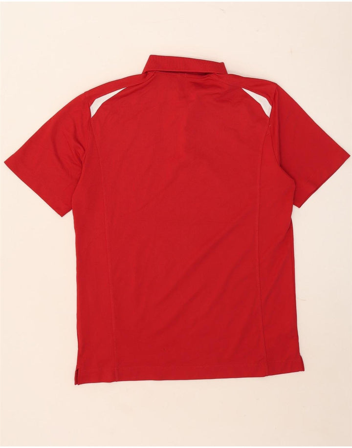 Camisa polo masculina Nike Dri Fit médio vermelho colorblock poliéster