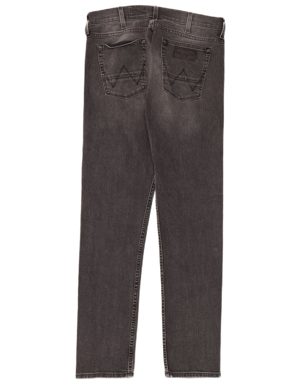 Wrangler Mens Colton Slim Jeans W32 L34 Grey Cotton