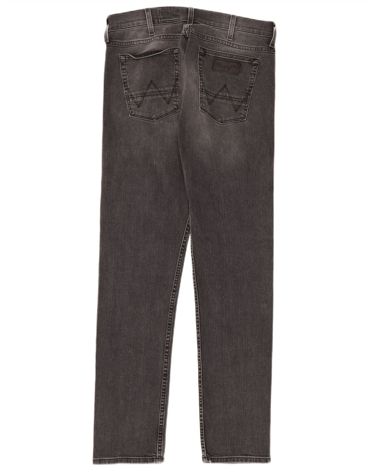 Wrangler Masculino Colton Slim Jeans W32 L34 Cinza Algodão