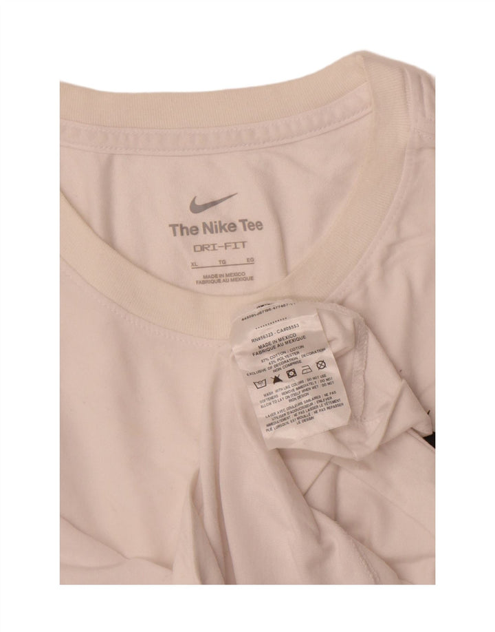 Camiseta Nike Masculina Dri Fit Top XL Algodão Branco