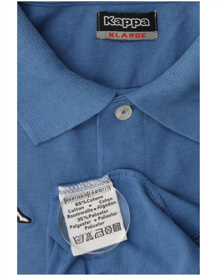 Camisa polo masculina KAPPA XL algodão azul