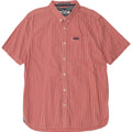 Camisa masculina Superdry de manga curta 2XL algodão vermelho guingão
