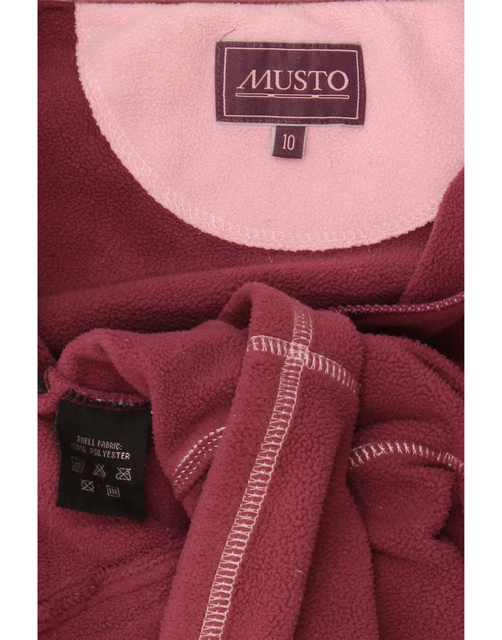 Jaqueta de lã feminina Musto UK 10 poliéster rosa pequeno