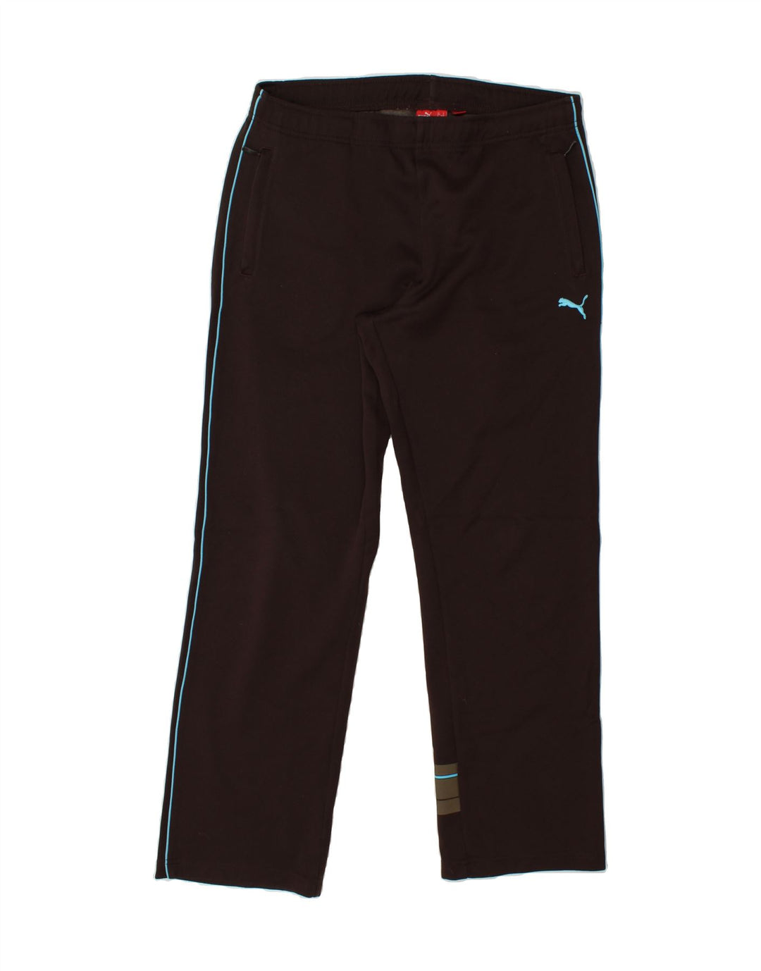 PUMA Mens Graphic Tracksuit Trousers Small  Brown Cotton Vintage Puma and Second-Hand Puma from Messina Hembry 