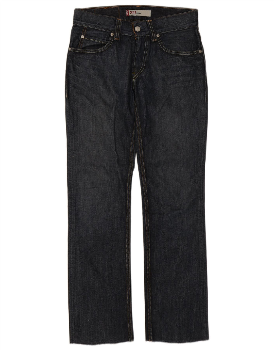 Calça jeans feminina Levi's 511 Slim W30 L30 azul marinho algodão