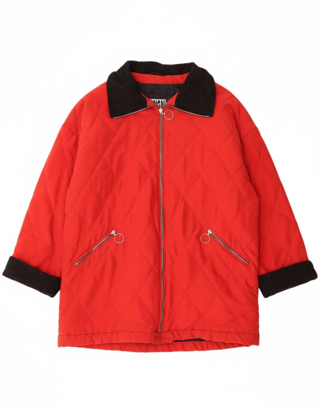 Sobretudo feminino VINTAGE oversized EU 42 grande vermelho