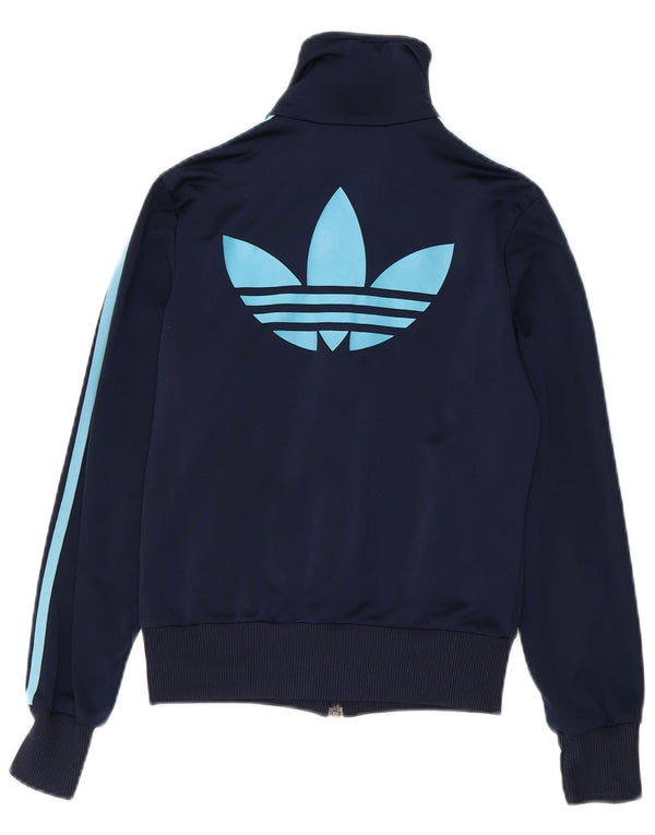Adidas Womens Tracksuit Top Jacket EU 34 XS Azul Marinho