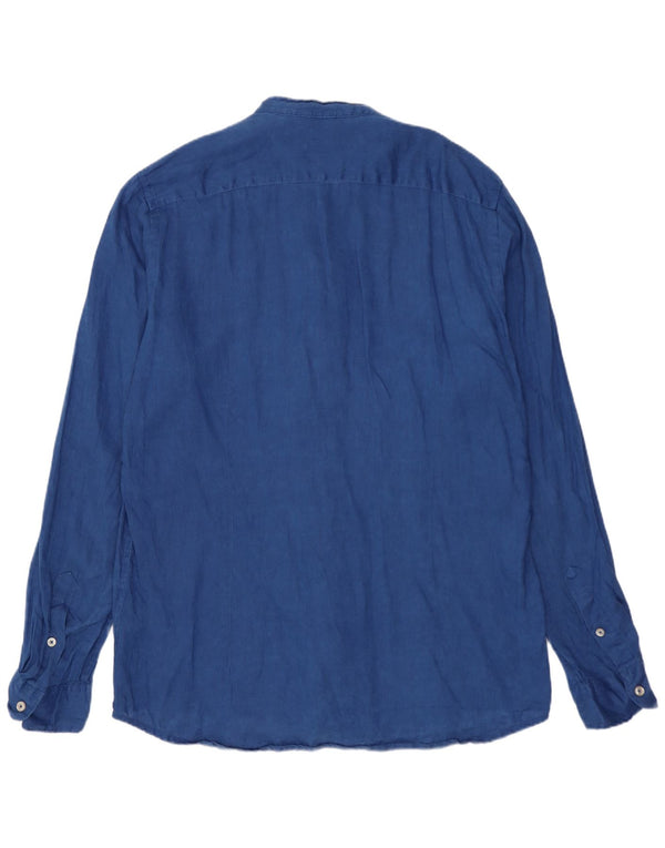 Camisa masculina Refrigiwear XL linho azul marinho