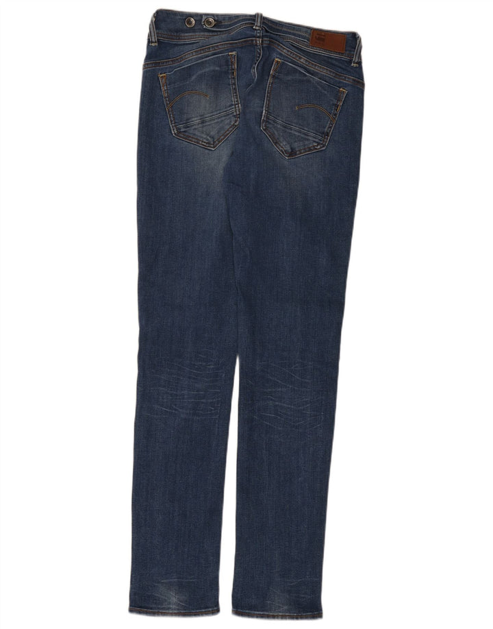 G-Star feminino midge jeans reto W29 L32 algodão azul