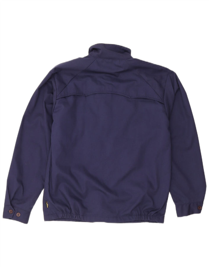 Merc Mens Bomber Jacket UK 38 Poliéster Azul Marinho Médio