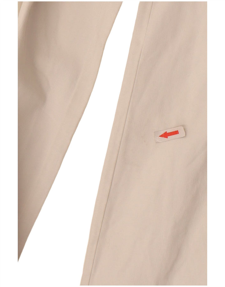 Calça feminina Alberto Aspesi Blu Bootcut Suit IT 40 Pequeno W27 L31 Branco