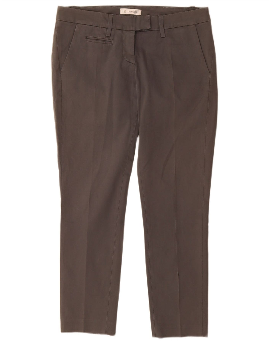 DONDUP Calça Chino Feminina Slim Fit W28 L28 Algodão Cinza