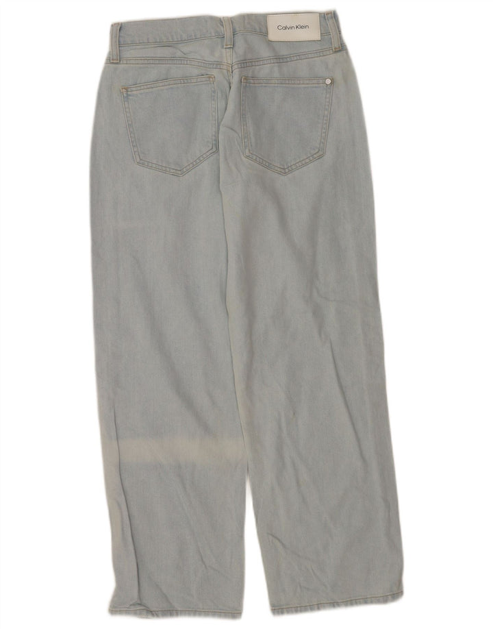 Calça jeans reta feminina CALVIN KLEIN W28 L27 algodão azul