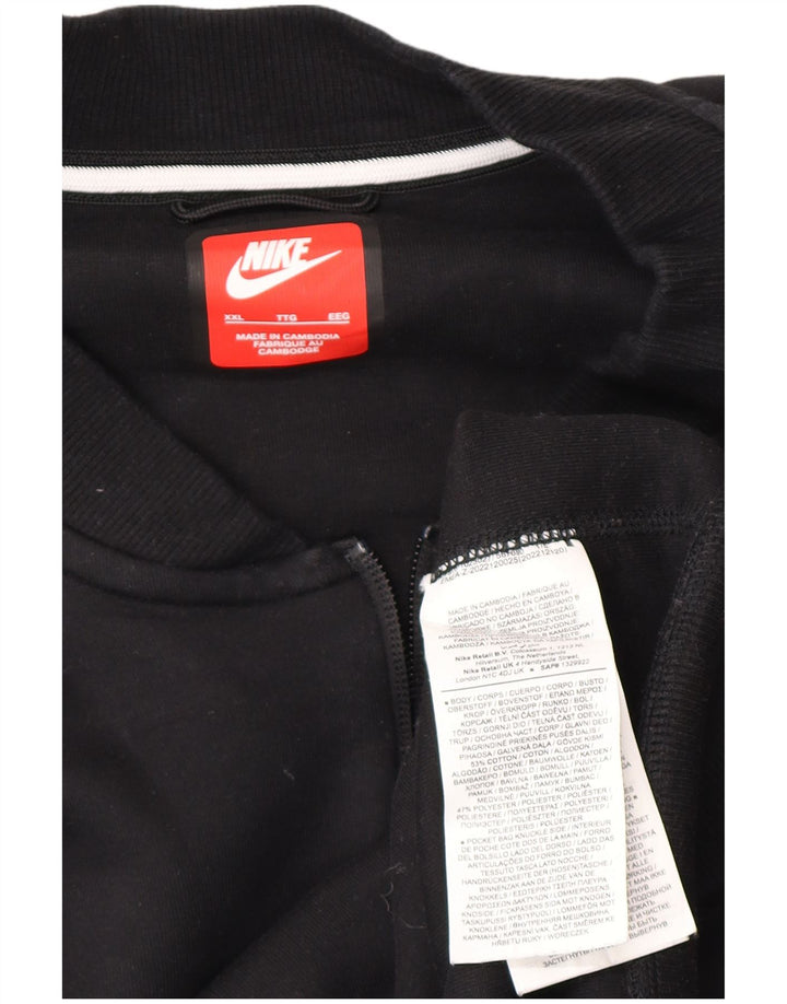 Nike Mens Treino Top Jacket 2XL Algodão Preto