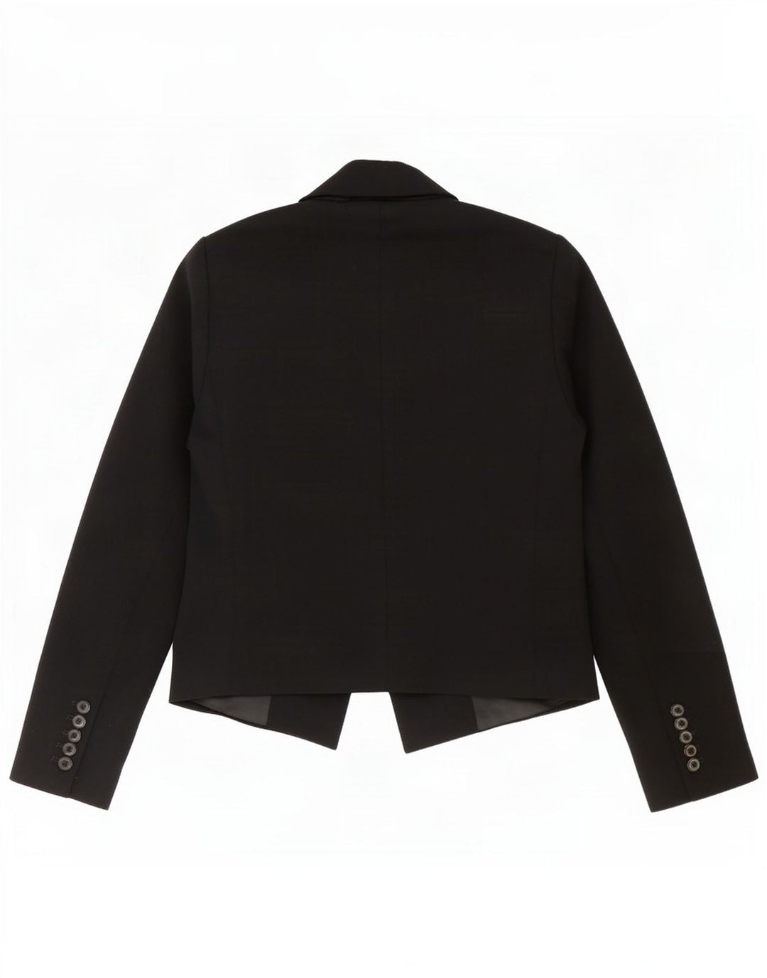 Zara Womens Open Blazer Jacket UK 10 Pequeno Poliéster Preto