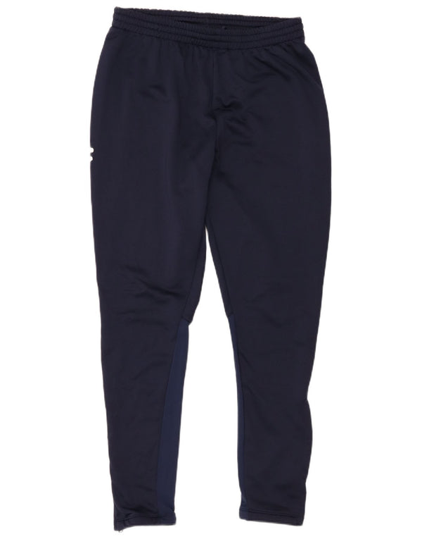 Calça masculina Kappa com estampa gráfica grande bloco colorido azul marinho