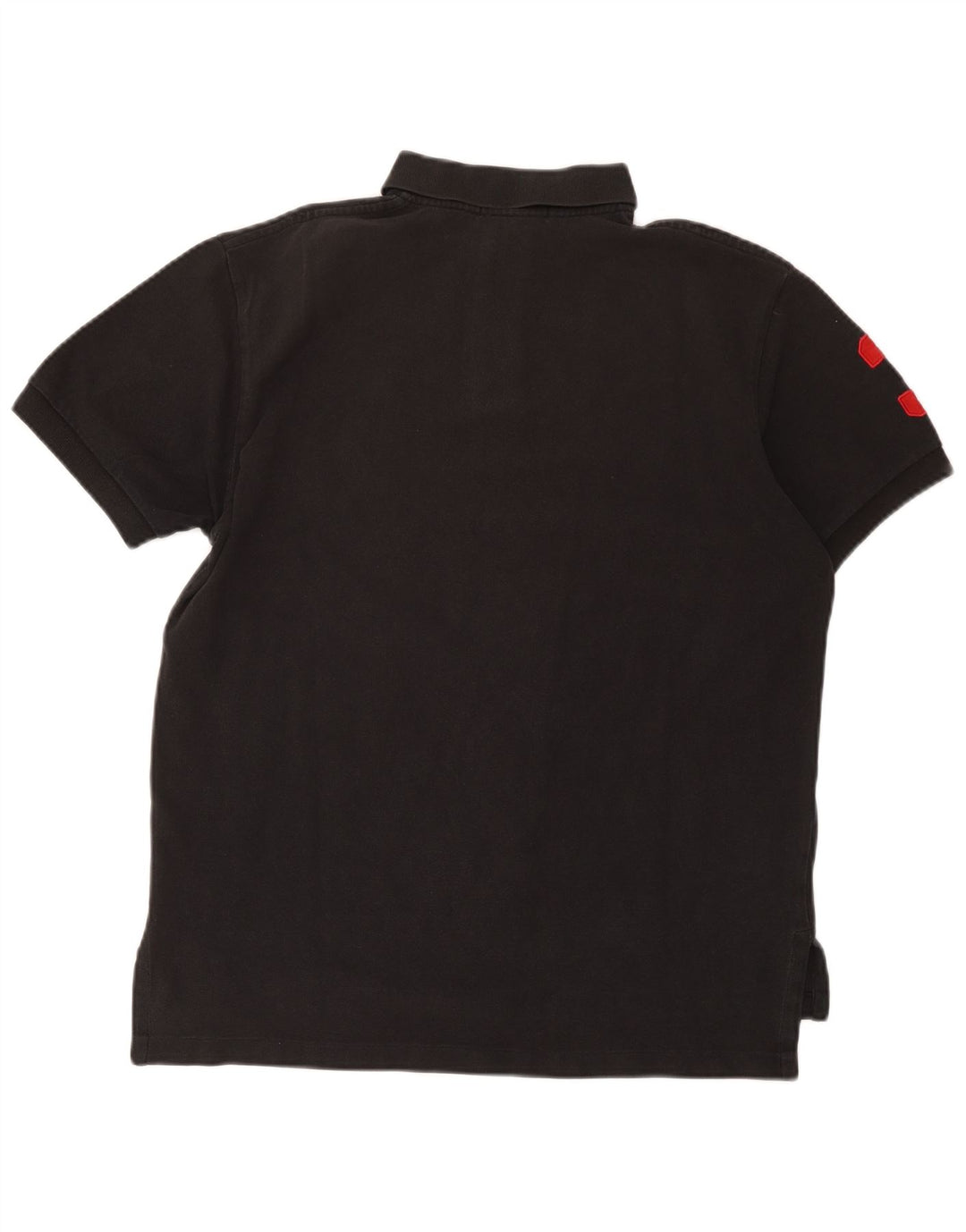 Polo Ralph Lauren Camiseta masculina gráfica média de algodão preto