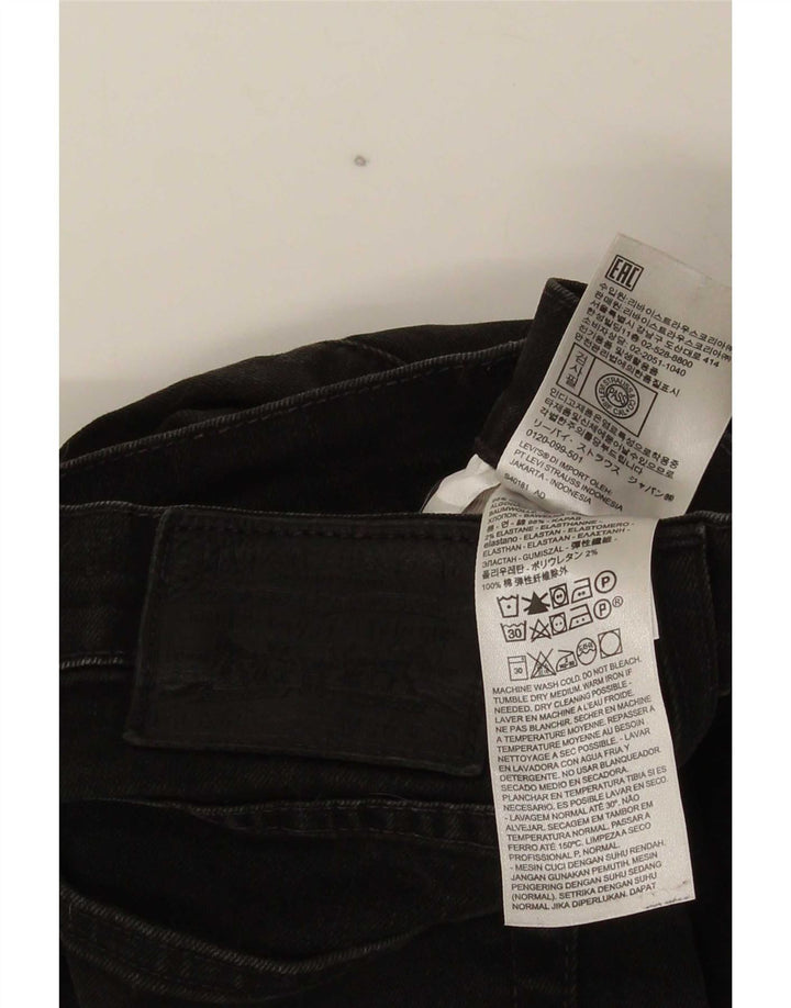 Jeans skinny masculino Levi's W30 L30 algodão preto
