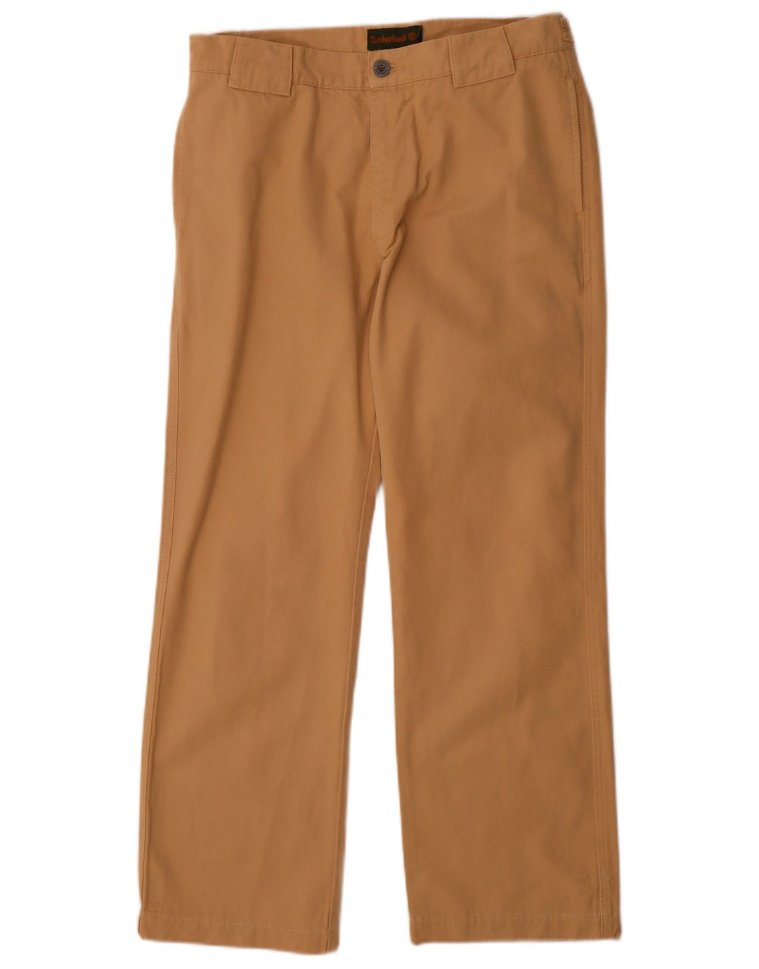 Calça chino reta masculina TIMBERLAND W32 L30 algodão bege