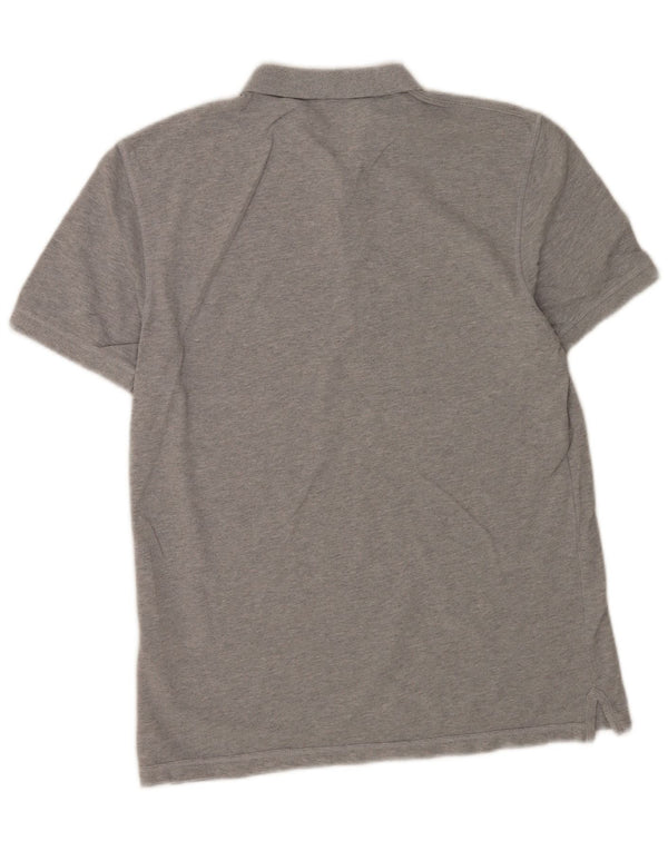 Camisa polo masculina All Saints algodão cinza médio
