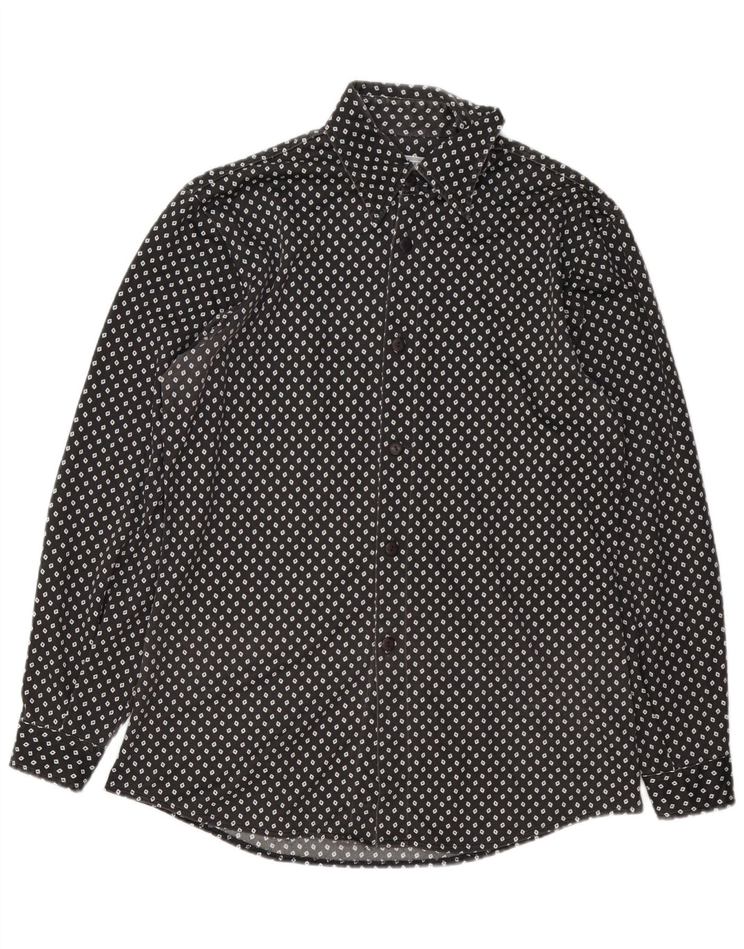 Camisa masculina vintage grande preta manchada
