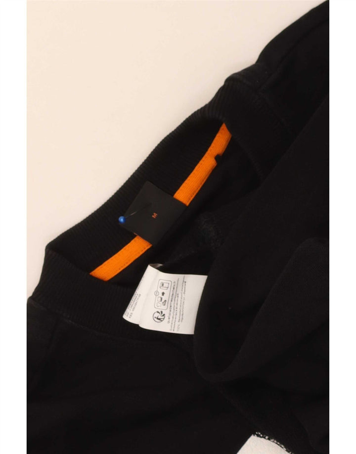 Hugo Boss moletom gráfico masculino jumper médio algodão preto