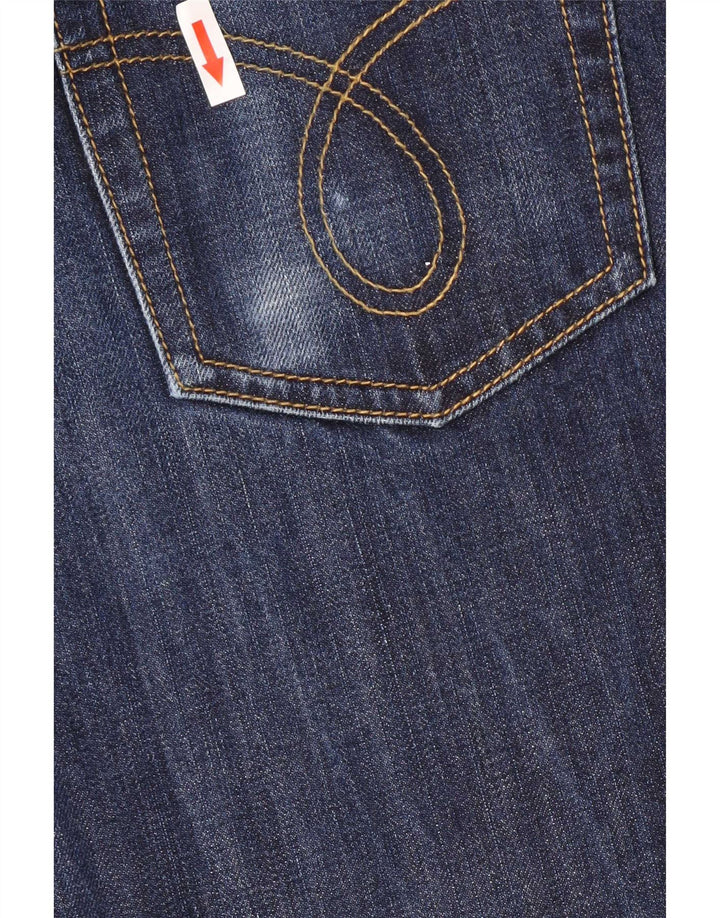 Calça jeans reta feminina Calvin Klein W33 L31 azul marinho
